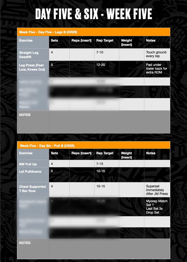 Complete 6 Week Training Program